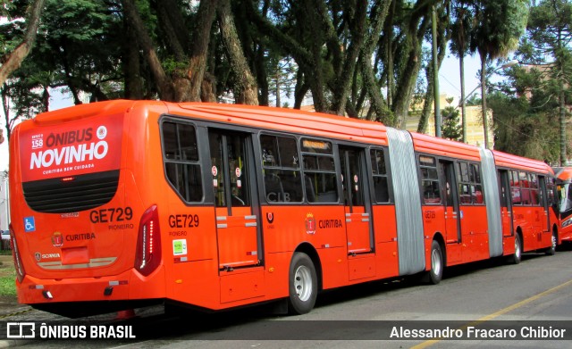 Viação Cidade Sorriso GE729 na cidade de Curitiba, Paraná, Brasil, por Alessandro Fracaro Chibior. ID da foto: 7386071.