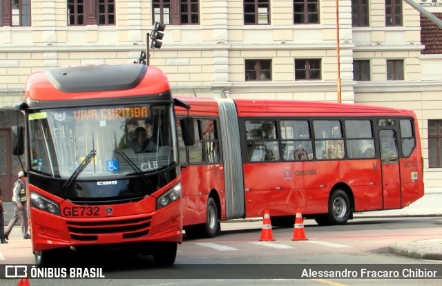 Viação Cidade Sorriso GE732 na cidade de Curitiba, Paraná, Brasil, por Alessandro Fracaro Chibior. ID da foto: 7386034.