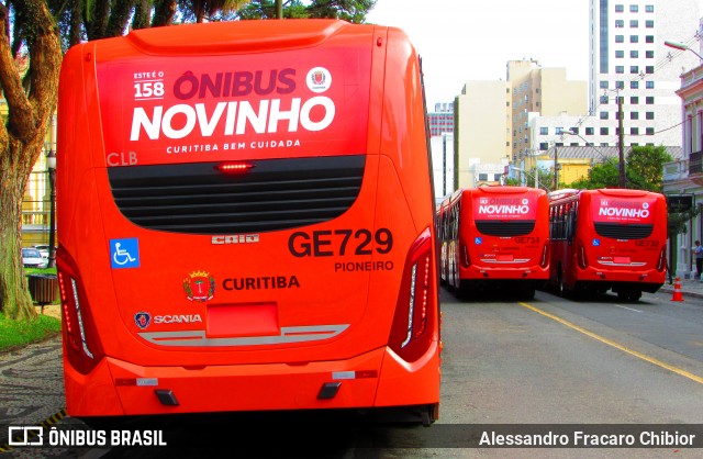 Viação Cidade Sorriso GE729 na cidade de Curitiba, Paraná, Brasil, por Alessandro Fracaro Chibior. ID da foto: 7386102.