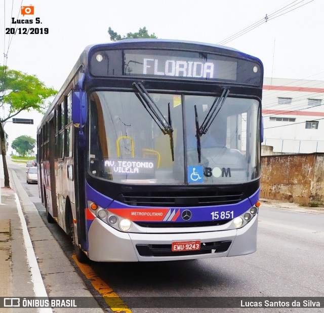 Viação Miracatiba 15.851 na cidade de São Paulo, São Paulo, Brasil, por Lucas Santos da Silva. Número da foto: #7385500.