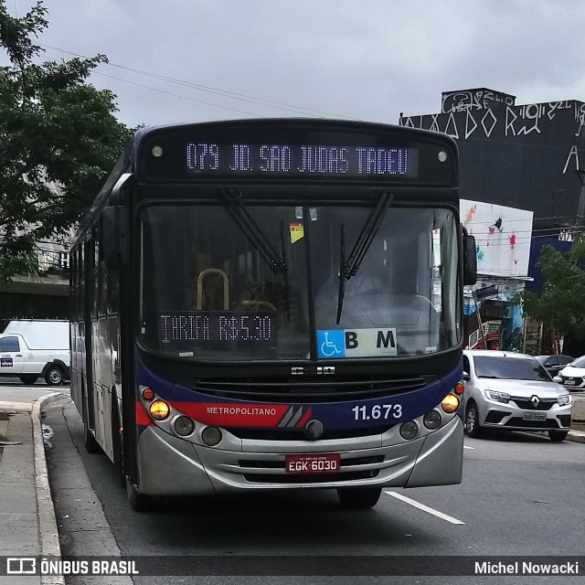Viação Pirajuçara 11.673 na cidade de São Paulo, São Paulo, Brasil, por Michel Nowacki. Número da foto: #7387623.