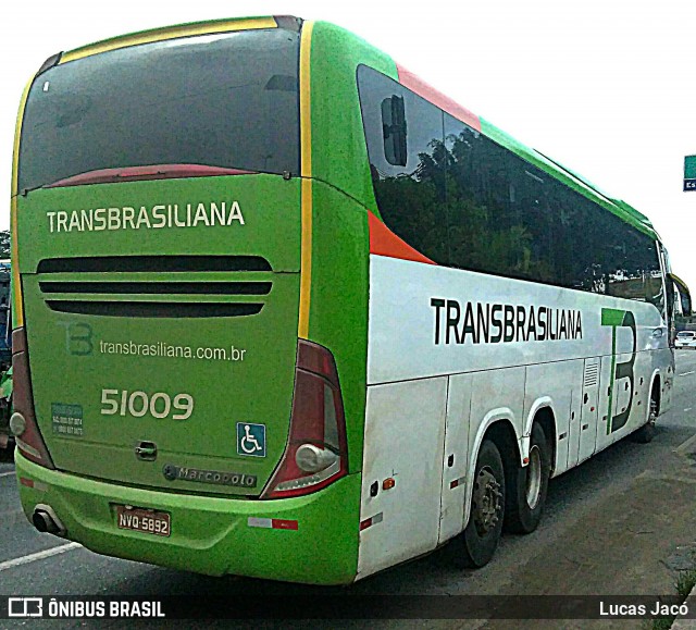 Transbrasiliana Transportes e Turismo 51009 na cidade de Ananindeua, Pará, Brasil, por Lucas Jacó. Número da foto: #7387603.