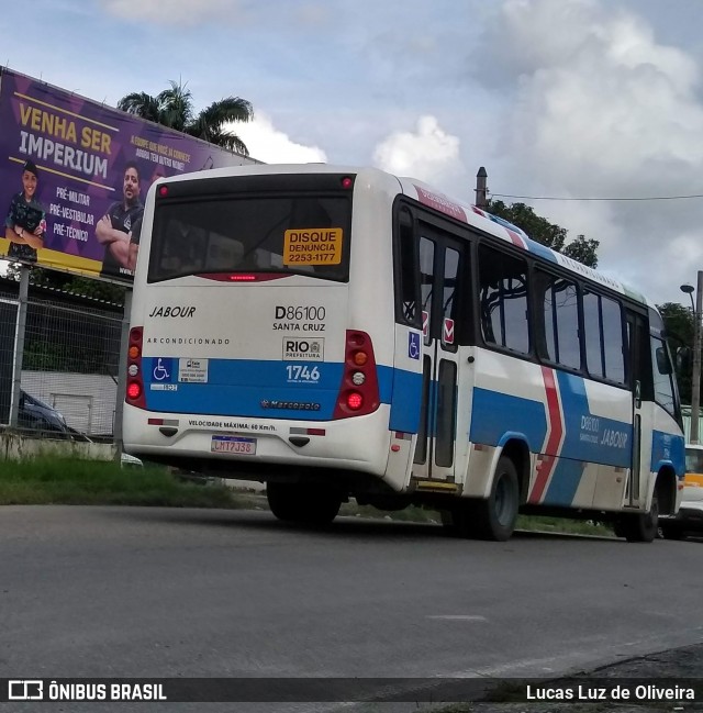 Auto Viação Jabour D86100 na cidade de Rio de Janeiro, Rio de Janeiro, Brasil, por Lucas Luz de Oliveira. ID da foto: 7388037.