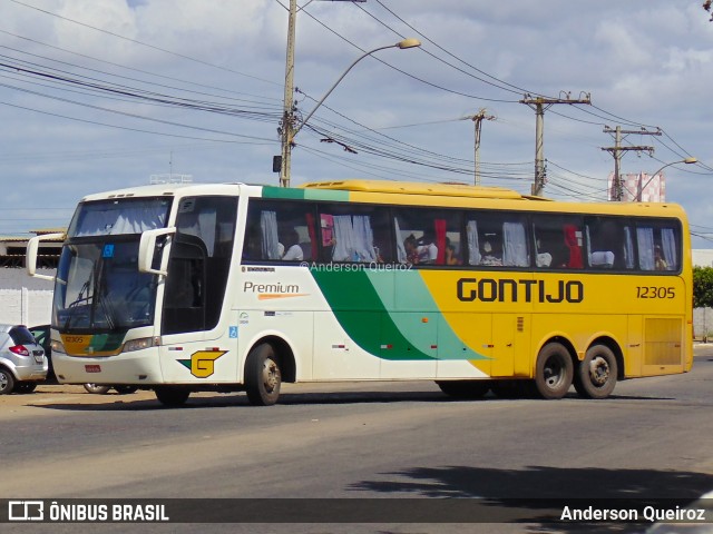 Empresa Gontijo de Transportes 12305 na cidade de Vitória da Conquista, Bahia, Brasil, por Anderson Queiroz. ID da foto: 7386870.