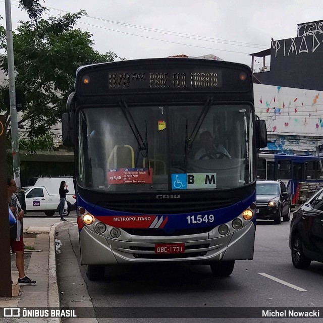 Viação Pirajuçara 11.549 na cidade de São Paulo, São Paulo, Brasil, por Michel Nowacki. Número da foto: #7387638.