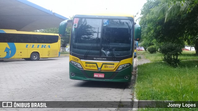 Viação Rápido Brasil 1006 na cidade de Guarujá, São Paulo, Brasil, por Jonny Lopes. ID da foto: 7446478.