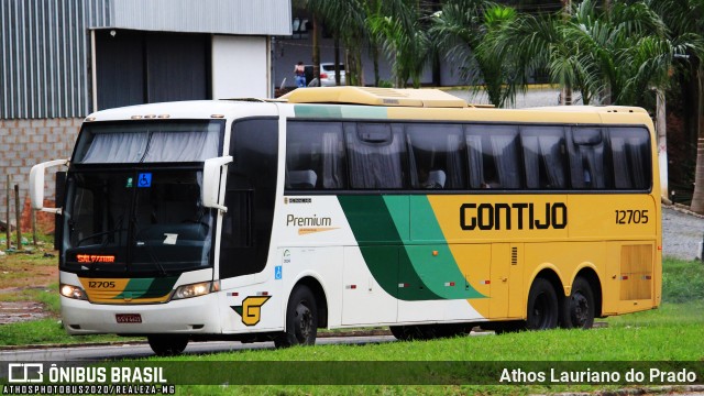 Empresa Gontijo de Transportes 12705 na cidade de Manhuaçu, Minas Gerais, Brasil, por Athos Lauriano do Prado. ID da foto: 7447337.