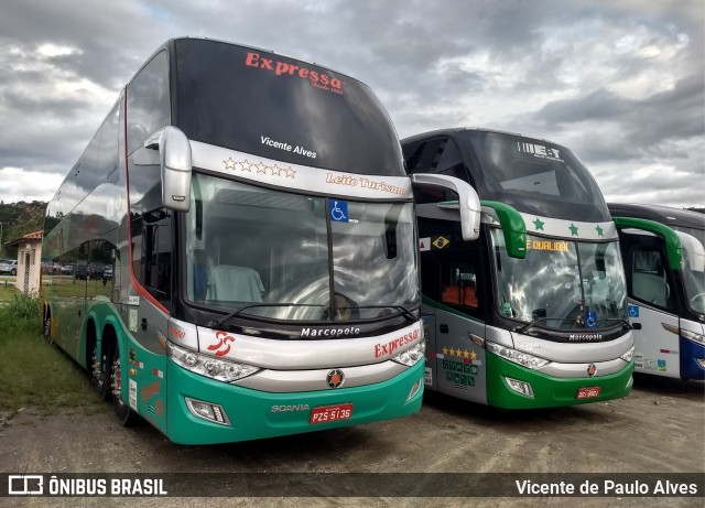 Expressa Turismo 55460 na cidade de Aparecida, São Paulo, Brasil, por Vicente de Paulo Alves. ID da foto: 7446860.