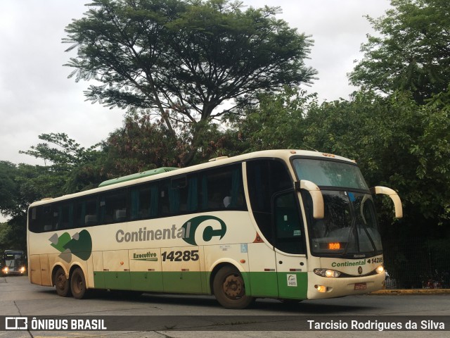 Viação Continental de Transportes 14285 na cidade de São Paulo, São Paulo, Brasil, por Tarcisio Rodrigues da Silva. ID da foto: 7445463.