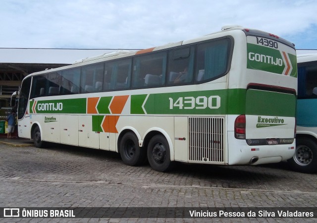 Empresa Gontijo de Transportes 14390 na cidade de Campos dos Goytacazes, Rio de Janeiro, Brasil, por Vinicius Pessoa da Silva Valadares. ID da foto: 7447487.