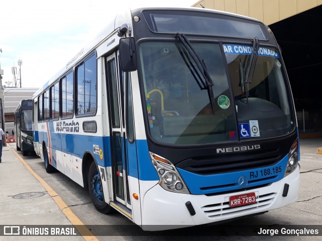 Viação Nossa Senhora da Penha RJ 188.185 na cidade de Nova Iguaçu, Rio de Janeiro, Brasil, por Jorge Gonçalves. Número da foto: #7445462.
