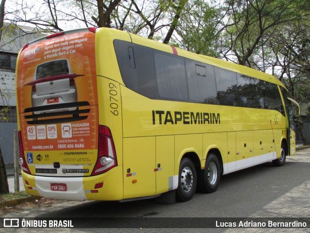 Viação Itapemirim 60709 na cidade de São Paulo, São Paulo, Brasil, por Lucas Adriano Bernardino. ID da foto: 7446212.