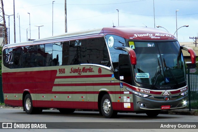 Santa Maria Fretamento e Turismo > Transportes Santa Maria(SP) 950 na cidade de São Paulo, São Paulo, Brasil, por Andrey Gustavo. Número da foto: #7447274.