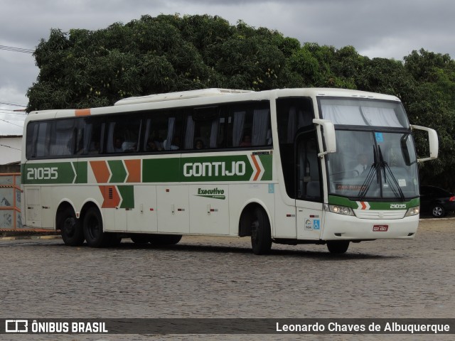 Empresa Gontijo de Transportes 21035 na cidade de Vitória da Conquista, Bahia, Brasil, por Leonardo Chaves de Albuquerque. ID da foto: 7445720.