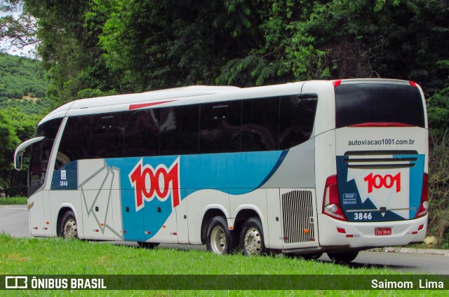 Auto Viação 1001 3846 na cidade de Manhuaçu, Minas Gerais, Brasil, por Saimom  Lima. ID da foto: 7449422.