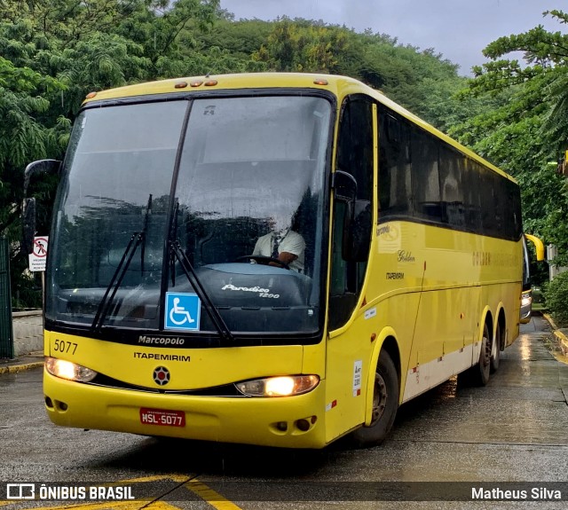 Viação Itapemirim 5077 na cidade de São Paulo, São Paulo, Brasil, por Matheus dos Anjos Silva. Número da foto: #7450790.