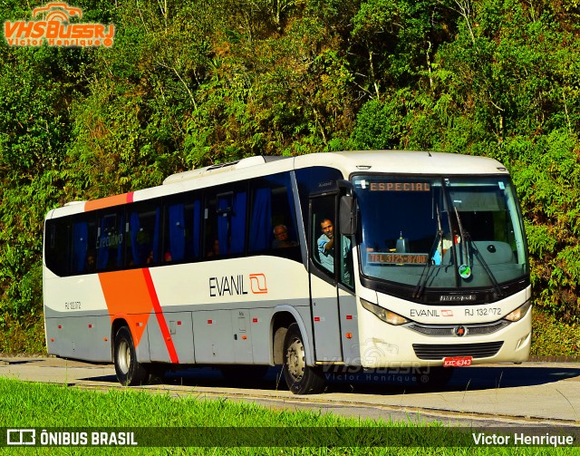 Evanil Transportes e Turismo RJ 132.072 na cidade de Petrópolis, Rio de Janeiro, Brasil, por Victor Henrique. Número da foto: #7451123.