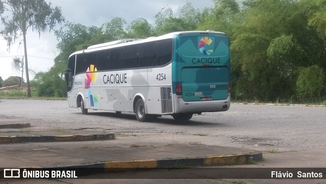 Cacique Transportes 4254 na cidade de Cruz das Almas, Bahia, Brasil, por Flávio  Santos. ID da foto: 7448347.