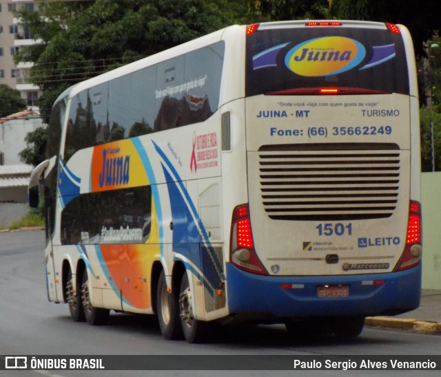 Viação Juína 1501 na cidade de Cuiabá, Mato Grosso, Brasil, por Paulo Sergio Alves Venancio. Número da foto: #7450626.