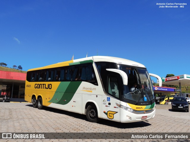 Empresa Gontijo de Transportes 18825 na cidade de João Monlevade, Minas Gerais, Brasil, por Antonio Carlos Fernandes. ID da foto: 7448948.