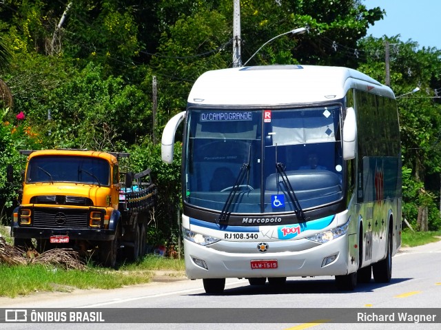 Auto Viação 1001 RJ 108.540 na cidade de Cachoeiras de Macacu, Rio de Janeiro, Brasil, por Richard Wagner. ID da foto: 7451145.