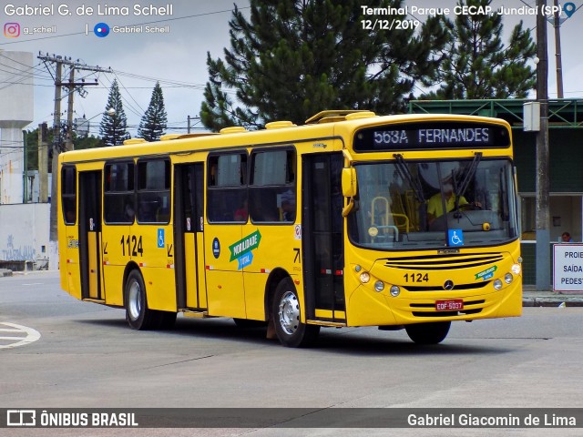 Viação Leme 1124 na cidade de Jundiaí, São Paulo, Brasil, por Gabriel Giacomin de Lima. Número da foto: #7450897.