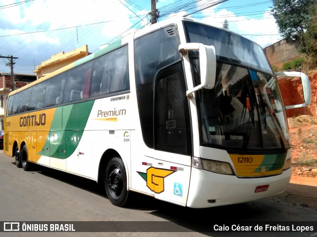 Empresa Gontijo de Transportes 12110 na cidade de Raul Soares, Minas Gerais, Brasil, por Caio César de Freitas Lopes. ID da foto: 7454948.