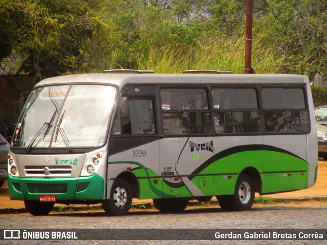 Turin Transportes 3230 na cidade de Ouro Preto, Minas Gerais, Brasil, por Gerdan Gabriel Bretas Corrêa. Número da foto: #7454550.