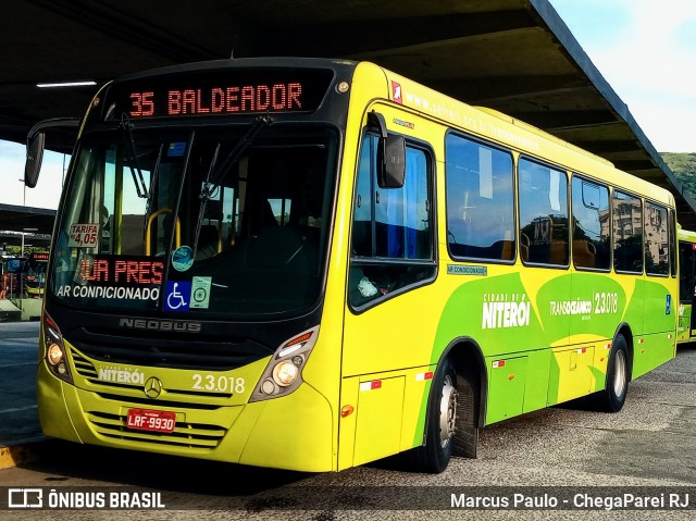 Expresso Miramar 2.3.018 na cidade de Niterói, Rio de Janeiro, Brasil, por Marcus Paulo - ChegaParei RJ. ID da foto: 7452984.