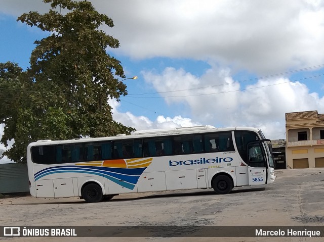 Expresso Brasileiro 5855 na cidade de Nova Viçosa, Bahia, Brasil, por Marcelo Henrique. ID da foto: 7453691.