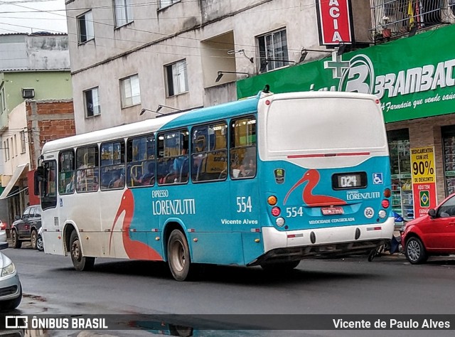 Expresso Lorenzutti 554 na cidade de Guarapari, Espírito Santo, Brasil, por Vicente de Paulo Alves. ID da foto: 7452428.