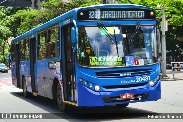 Viação São Geraldo 20481 na cidade de Belo Horizonte, Minas Gerais, Brasil, por Eduardo Ribeiro. Número da foto: #7453388.