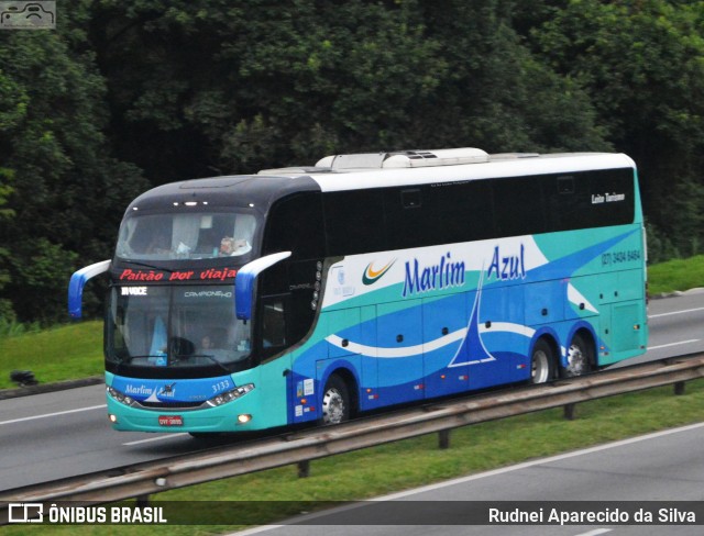 Marlim Azul Turismo 3133 na cidade de Santa Isabel, São Paulo, Brasil, por Rudnei Aparecido da Silva. ID da foto: 7458629.