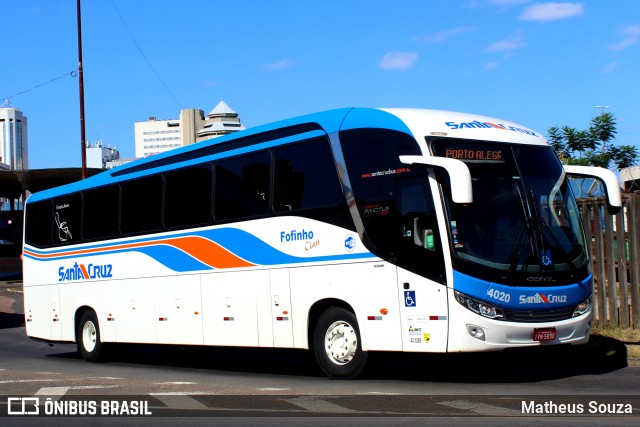 VUSC - Viação União Santa Cruz 4020 na cidade de Porto Alegre, Rio Grande do Sul, Brasil, por Matheus Souza. Número da foto: #7457923.
