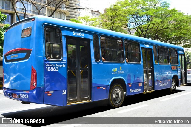 São Dimas Transportes 10863 na cidade de Belo Horizonte, Minas Gerais, Brasil, por Eduardo Ribeiro. ID da foto: 7458306.