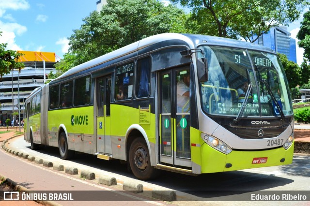 SM Transportes 20487 na cidade de Belo Horizonte, Minas Gerais, Brasil, por Eduardo Ribeiro. Número da foto: #7458318.