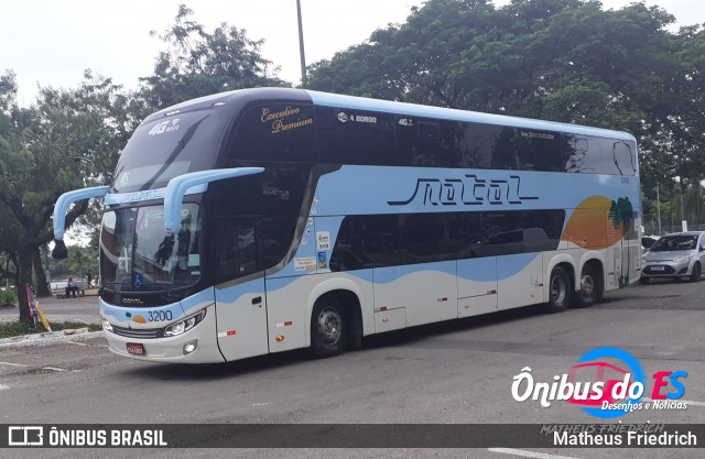 Transportadora Turística Natal 3200 na cidade de Vitória, Espírito Santo, Brasil, por Matheus Friedrich. ID da foto: 7458527.