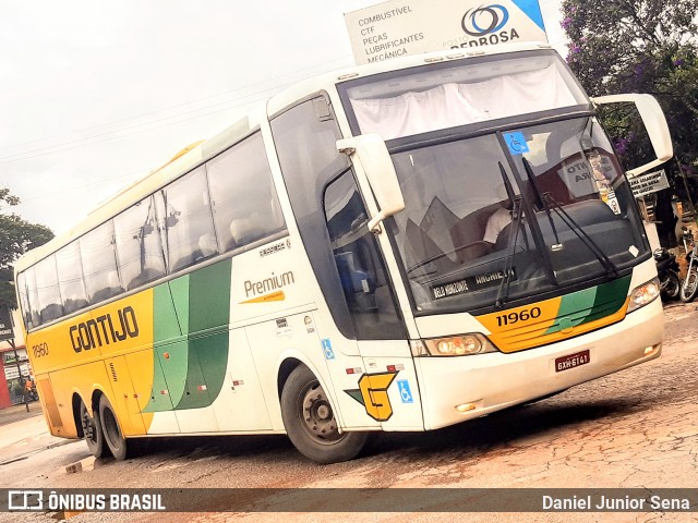 Empresa Gontijo de Transportes 11960 na cidade de Ouro Preto, Minas Gerais, Brasil, por Daniel Junior Sena. Número da foto: #7456197.