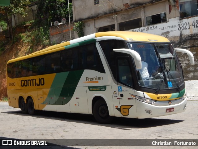 Empresa Gontijo de Transportes 18700 na cidade de Caratinga, Minas Gerais, Brasil, por Christian  Fortunato. Número da foto: #7455432.