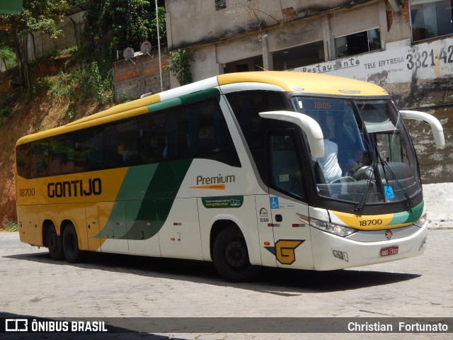 Empresa Gontijo de Transportes 18700 na cidade de Caratinga, Minas Gerais, Brasil, por Christian  Fortunato. ID da foto: 7455432.