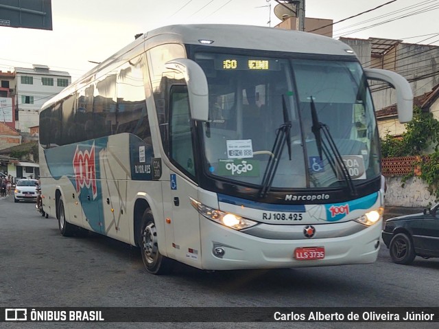 Auto Viação 1001 RJ 108.425 na cidade de Arraial do Cabo, Rio de Janeiro, Brasil, por Carlos Alberto de Oliveira Júnior. ID da foto: 7456961.