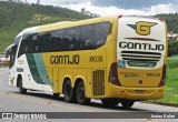 Empresa Gontijo de Transportes 18035 na cidade de Santos Dumont, Minas Gerais, Brasil, por Isaias Ralen. Número da foto: #:id.