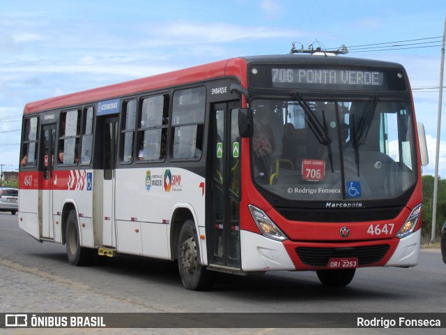 Real Alagoas de Viação 4647 na cidade de Maceió, Alagoas, Brasil, por Rodrigo Fonseca. ID da foto: 7461578.