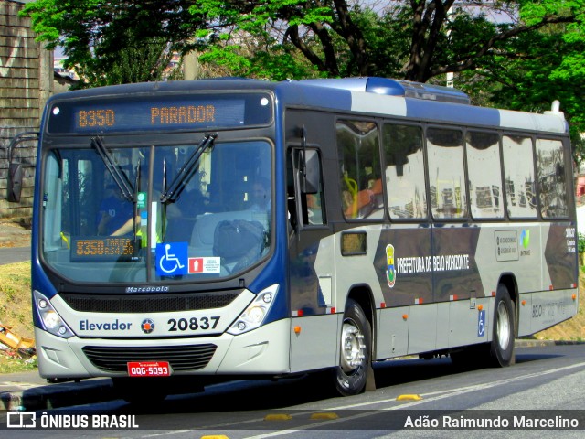 Viação Jardins 20837 na cidade de Belo Horizonte, Minas Gerais, Brasil, por Adão Raimundo Marcelino. Número da foto: #7461236.