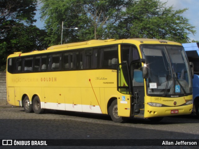 Viação Itapemirim 5853 na cidade de Natal, Rio Grande do Norte, Brasil, por Allan Jefferson. ID da foto: 7461262.