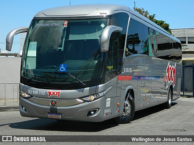 Auto Viação 1001 RJ 108.1112 na cidade de Rio de Janeiro, Rio de Janeiro, Brasil, por Wellington de Jesus Santos. ID da foto: 7460514.