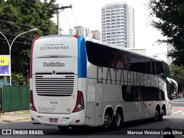 Auto Viação Catarinense 319303 na cidade de São Paulo, São Paulo, Brasil, por Marcus Vinicius Lara Silva. ID da foto: 7459969.