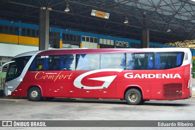 Expresso Gardenia 3315 na cidade de Varginha, Minas Gerais, Brasil, por Eduardo Ribeiro. Número da foto: #7460247.