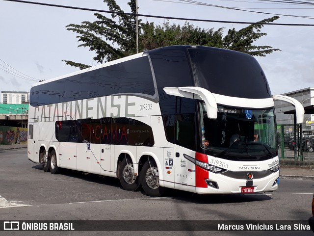 Auto Viação Catarinense 319303 na cidade de São Paulo, São Paulo, Brasil, por Marcus Vinicius Lara Silva. ID da foto: 7459964.