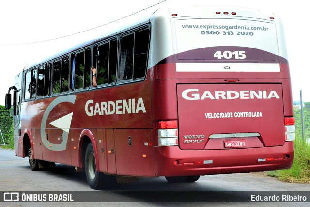 Expresso Gardenia 4015 na cidade de Varginha, Minas Gerais, Brasil, por Eduardo Ribeiro. ID da foto: 7459778.